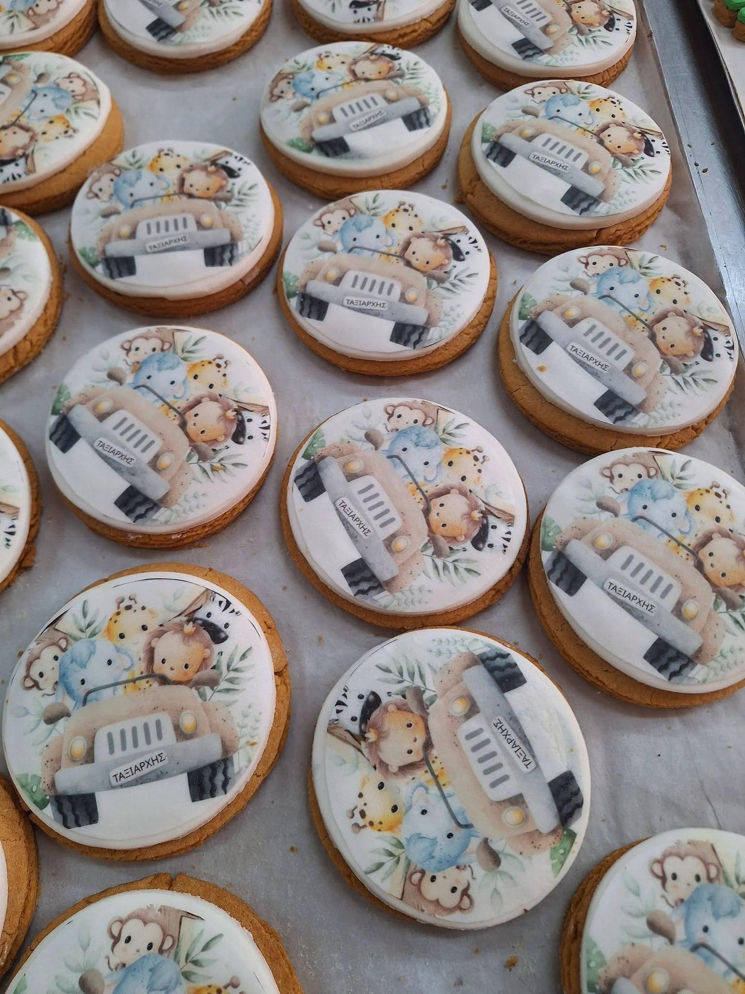 Cookies με ζωάκια για βάπτιση