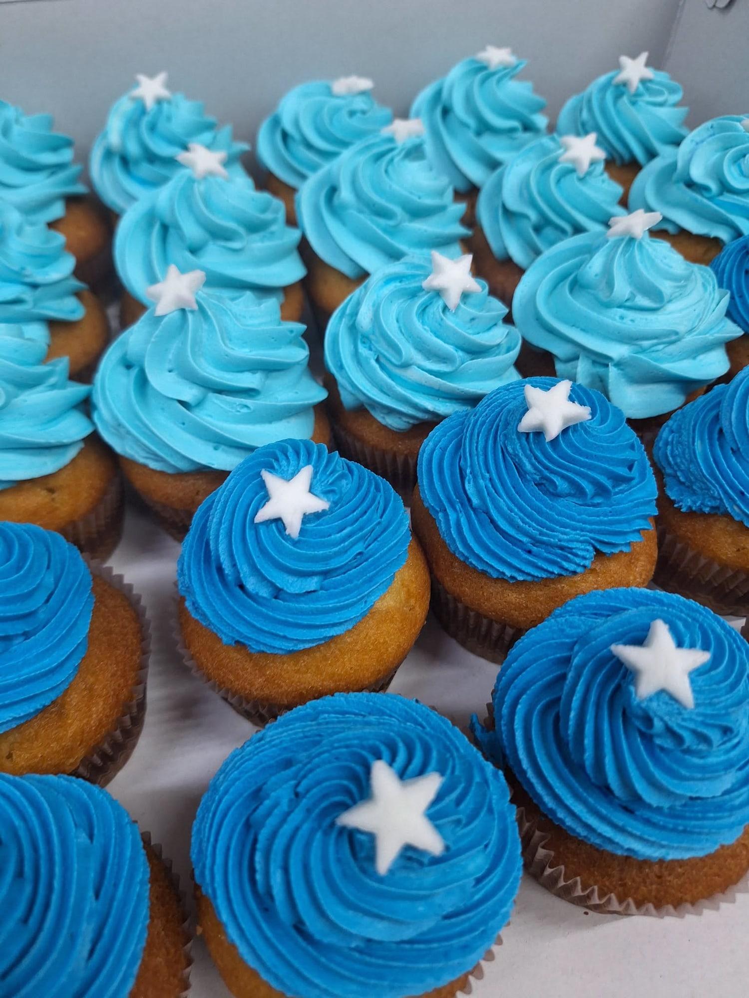 Cupcakes με αστεράκια
